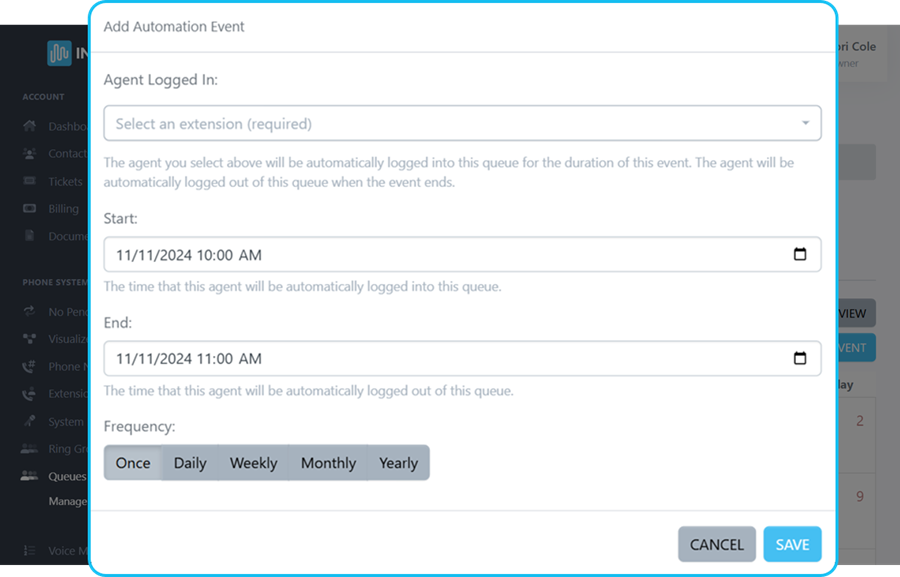 Add Automation Event
